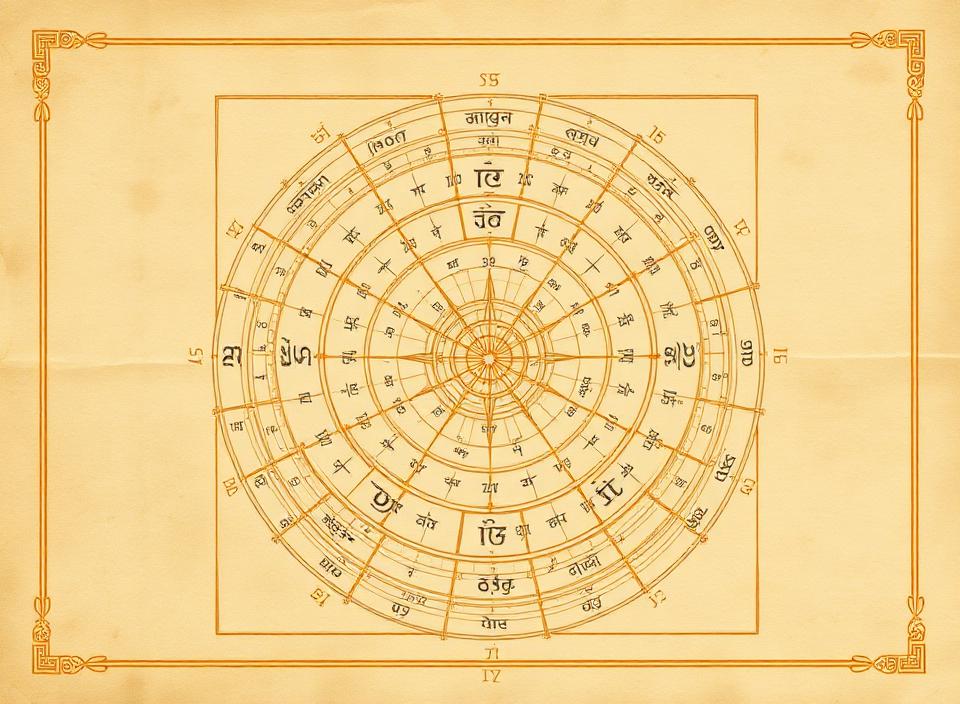 A Vedic kundali chart